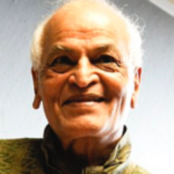 Satish Kumar is an Indian British activist and speaker. He has been a Jain monk, nuclear disarmament advocate and pacifist. Now living in England, Kumar is founder and Director of Programmes of the Schumacher College international centre for ecological studies, and is Editor Emeritus of Resurgence & Ecologist magazine. His most notable accomplishment is the completion, together with a companion, E. P. Menon, of a peace walk of over 8,000 miles in 1973–4, from New Delhi to Moscow, Paris, London, and Washington, D.C., the capitals of the world’s earliest nuclear-armed countries. He insists that reverence for nature should be at the heart of every political and social debate.